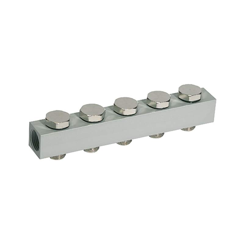 METAL WORK Versorgungsleiste für Wegeventile, mit 5 Ventilpositionen, G 1/8