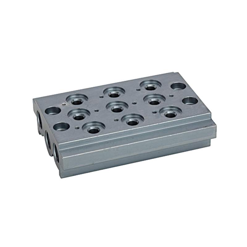 METAL WORK Mehrfach-Grundplatte für Wegeventile, 4 Ventilpositionen, G 1/4