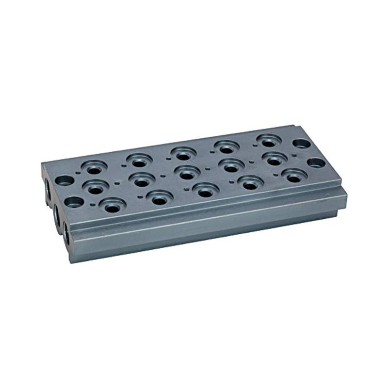 METAL WORK Mehrfach-Grundplatte für Wegeventile, 5 Ventilpositionen, G 1/4