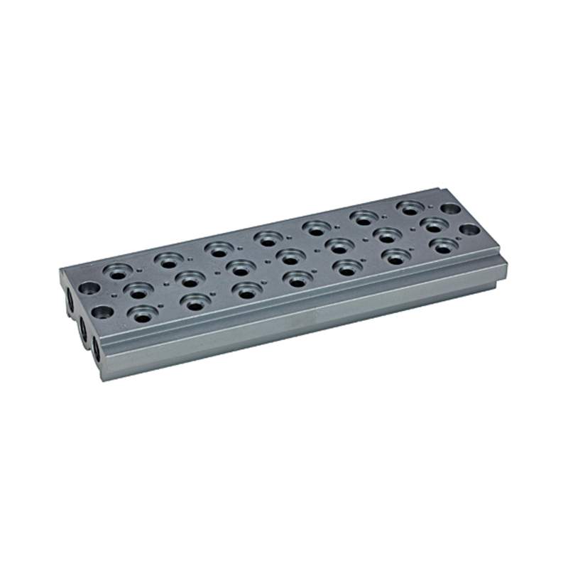 METAL WORK Mehrfach-Grundplatte für Wegeventile, 7 Ventilpositionen, G 1/4
