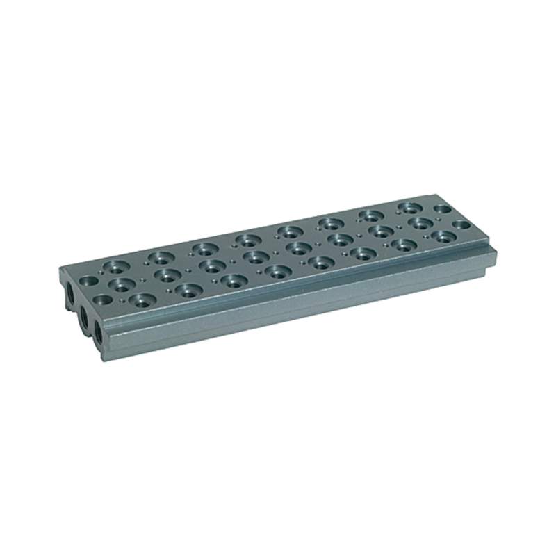 METAL WORK Mehrfach-Grundplatte für Wegeventile, 8 Ventilpositionen, G 1/4