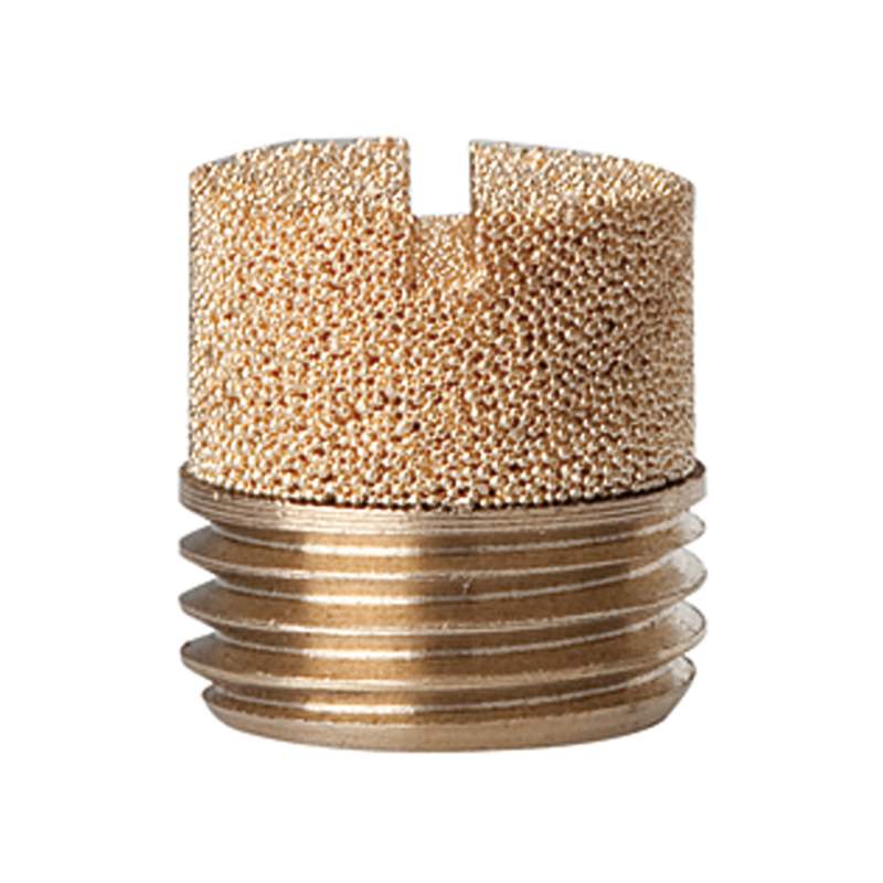 RIEGLER Sinterbronce-Schalldämpfer, Schlitz, G 3/4, max. 10 bar