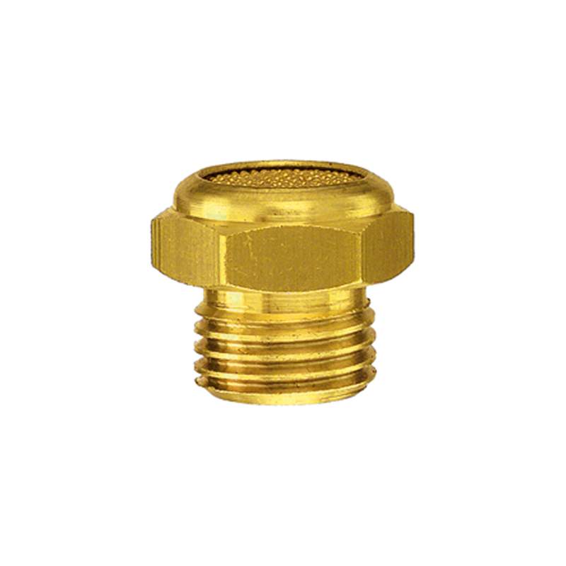 RIEGLER Sinterbronce-Schalldämpfer, flach, G 1/8 a., SW 13