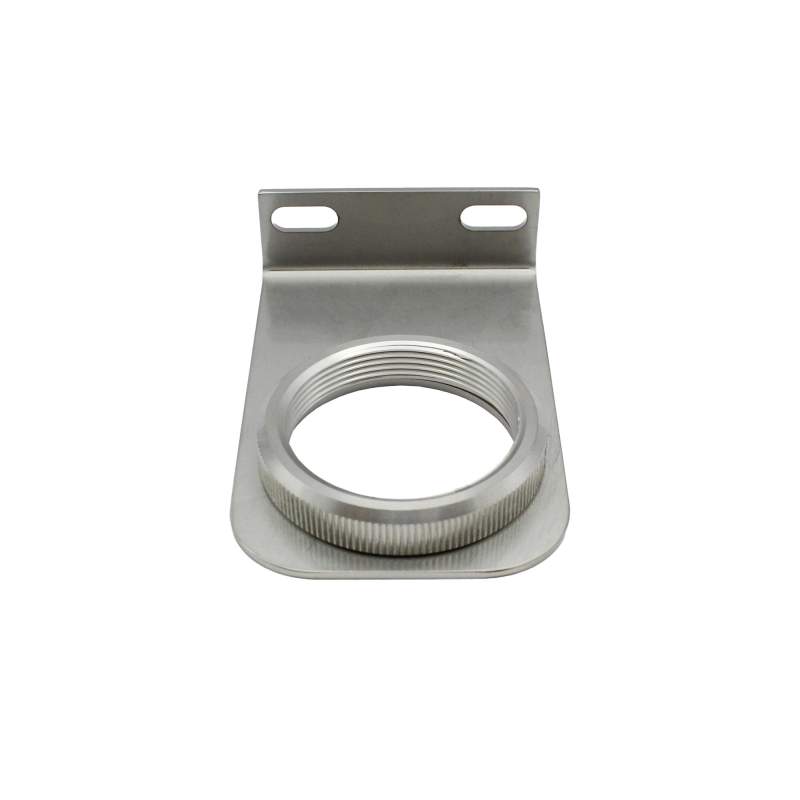 RIEGLER Haltewinkel aus Edelstahl 1.4401 mit Mutter M45x1,5