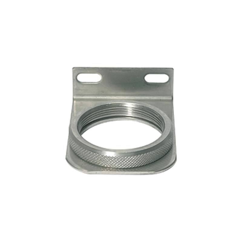 RIEGLER Haltewinkel aus Edelstahl 1.4401 mit Mutter M50x1,5