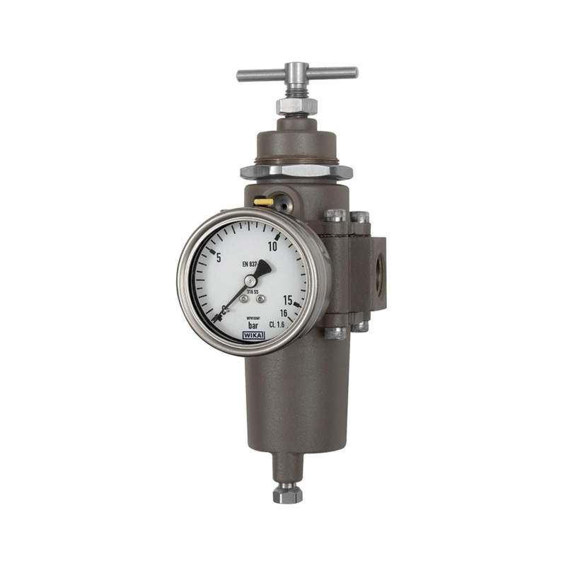 RIEGLER Edelstahl-Guss-Filterregler, 1.4401, BG 1, G 1/4, 1,7 - 17,5 bar