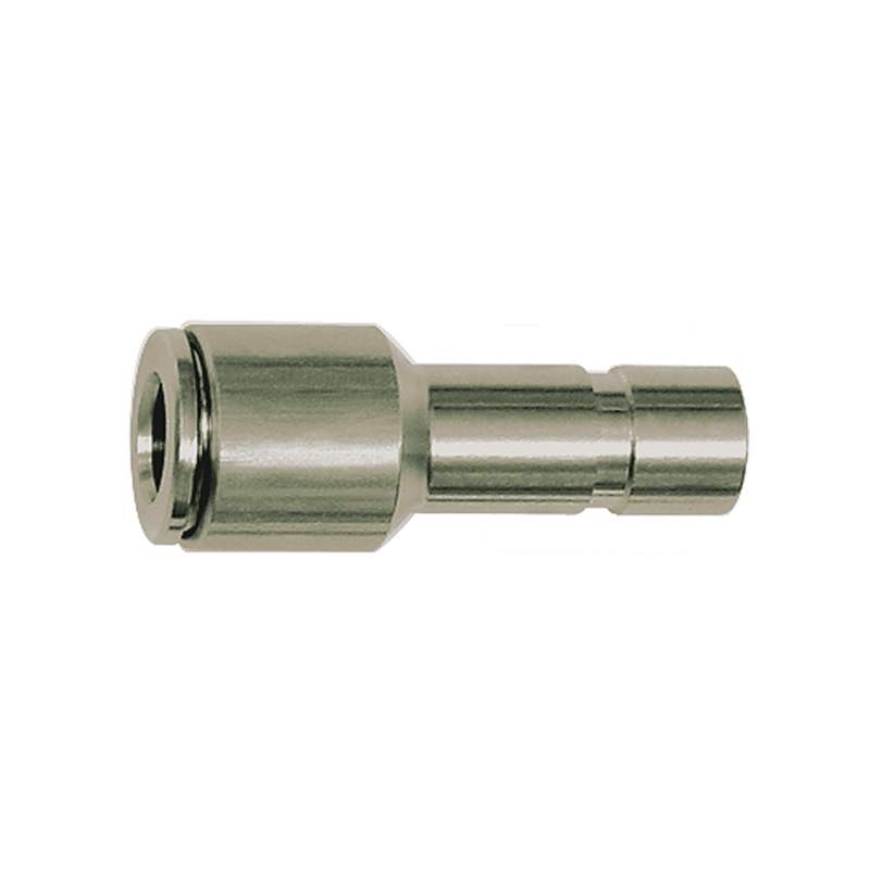 RIEGLER Gerade Steckverbindung, Stecknippel 10 mm, red., für Schlauch-Ø 8