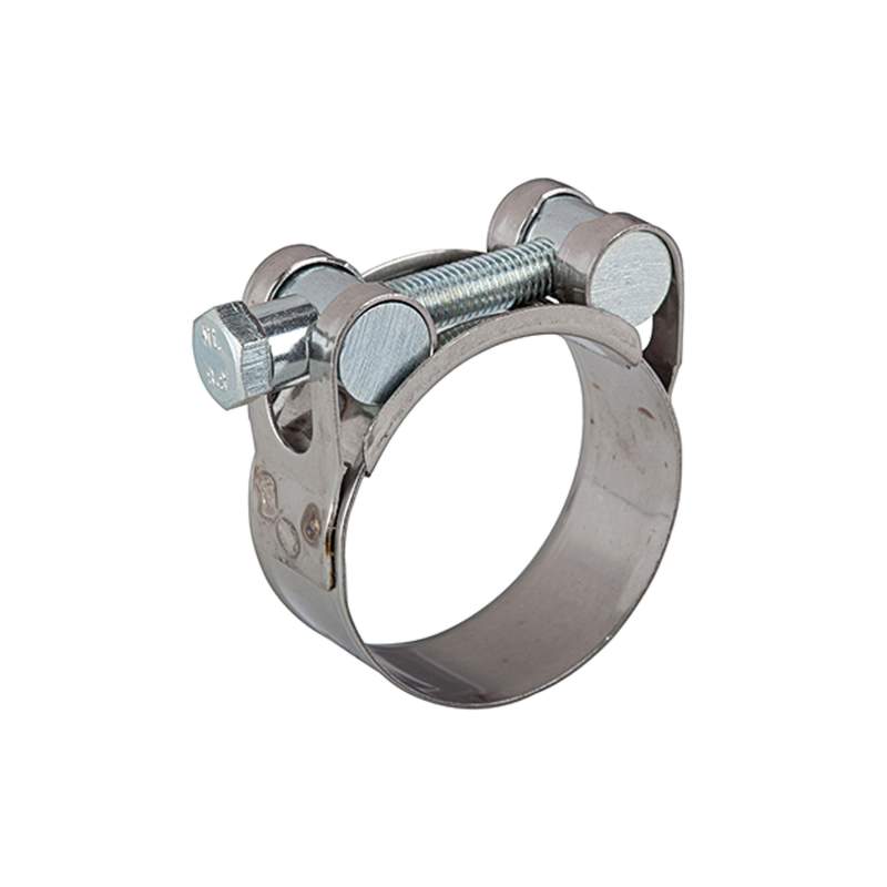 RIEGLER Gelenkbolzenschelle, Chromstahl 1.4016 (W2), 64 - 67 mm, 22 mm