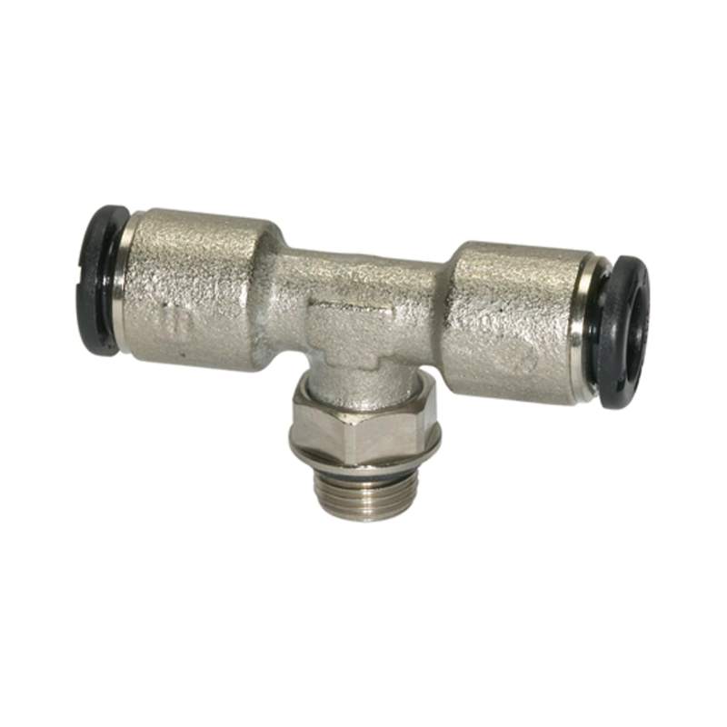 RIEGLER T-Steckverschraubung »click-clock«, drehbar, G 3/8 a.,Schlauch-Ø8