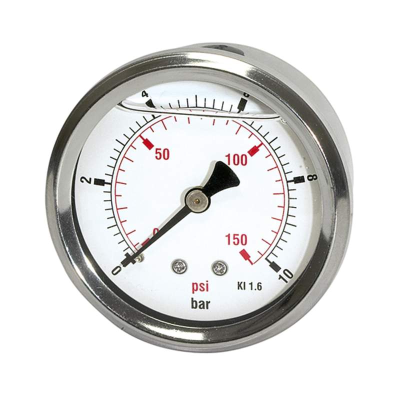 RIEGLER Glyzerinmano »pressure line« G 1/4 hinten 0-10,0 bar/150 psi, Ø63