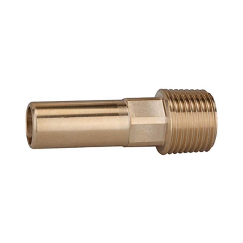 RIEGLER Einschraubstutzen, MS, R 1/2, f. Rohr Außen-ø 15 mm