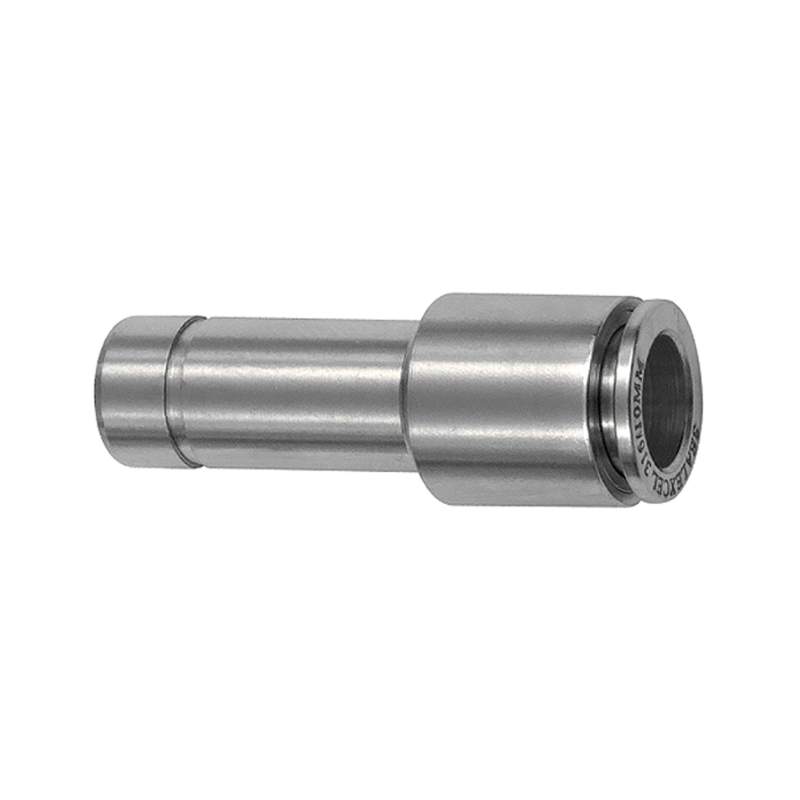 RIEGLER Gerade Steckverb., Nippel 6 mm, red., Schlauch-Ø 4, ES1.4404