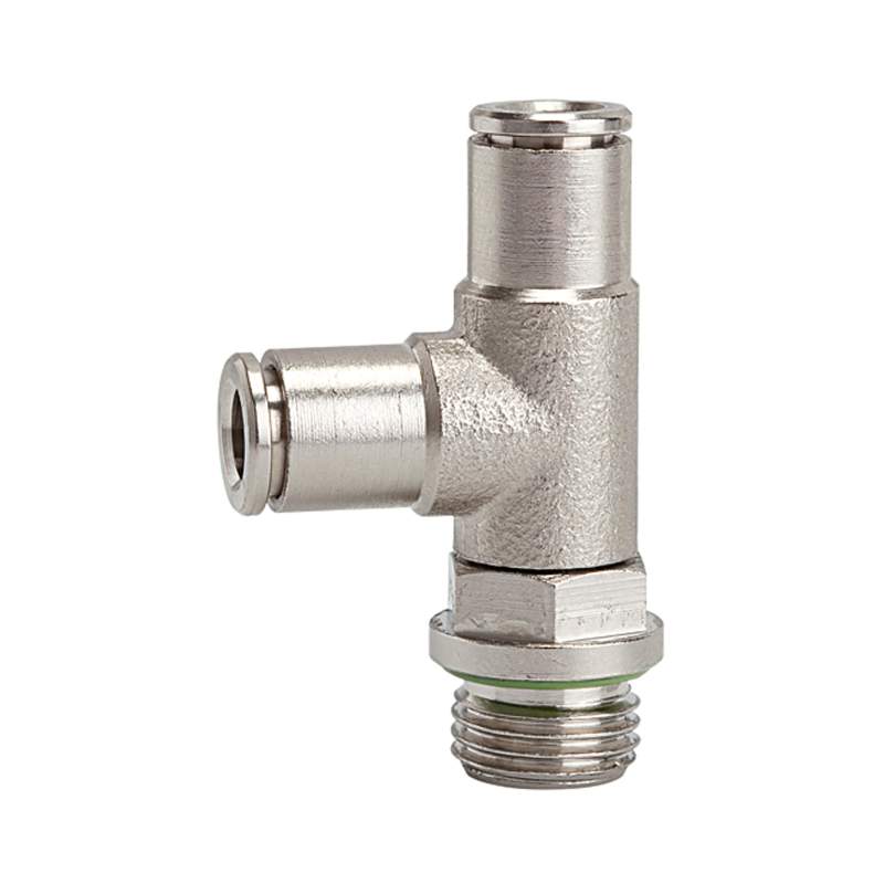 RIEGLER T-Steckverschraubung L-Form »metallica«, drehbar, G 1/8 a. Ø 6 mm