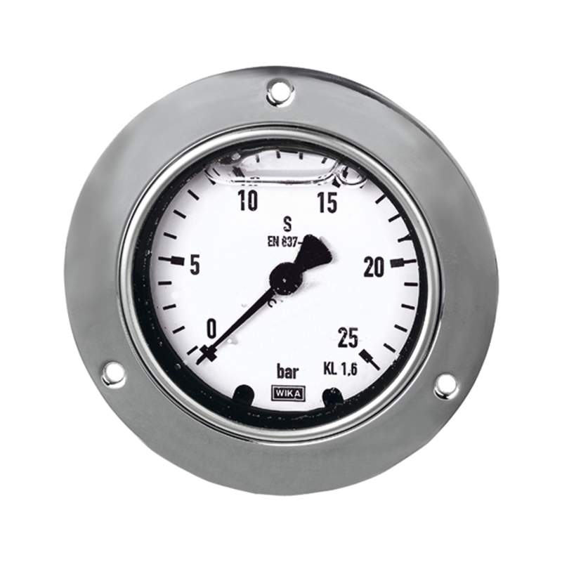 RIEGLER Glyzerinmano, Frontring, G 1/4 hinten zentr., 0 - 40,0 bar, Ø 63