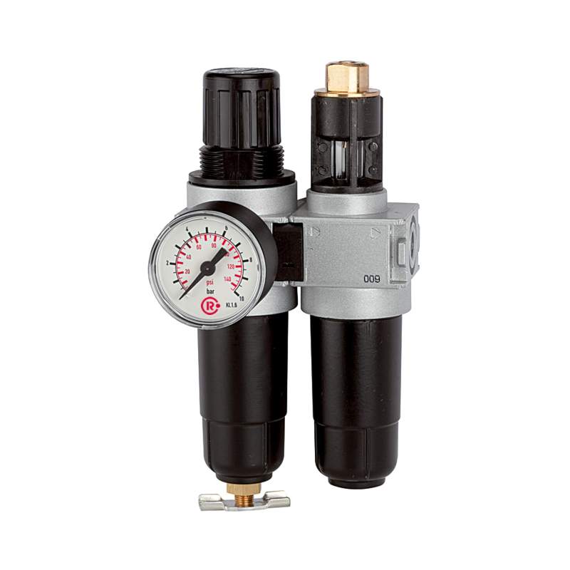RIEGLER Wartungseinheit 2-tlg. »multifix-mini«, mit Metallbehälter, G 1/4