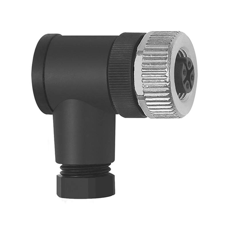RIEGLER Anschlussstecker Winkelform, 4-polig, ohne Kabel