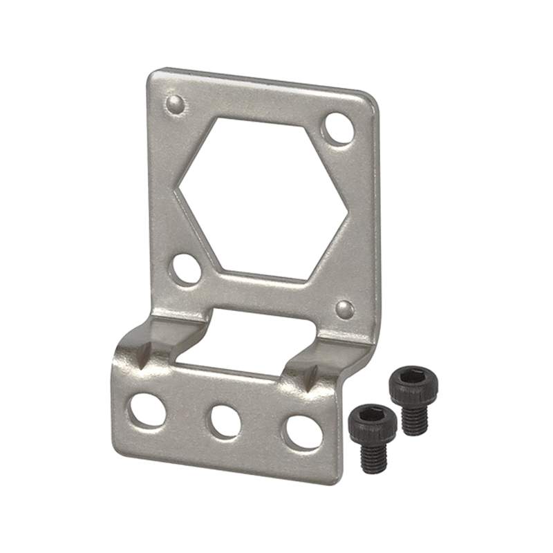 RIEGLER Befestigungswinkel aus Metall, senkrecht