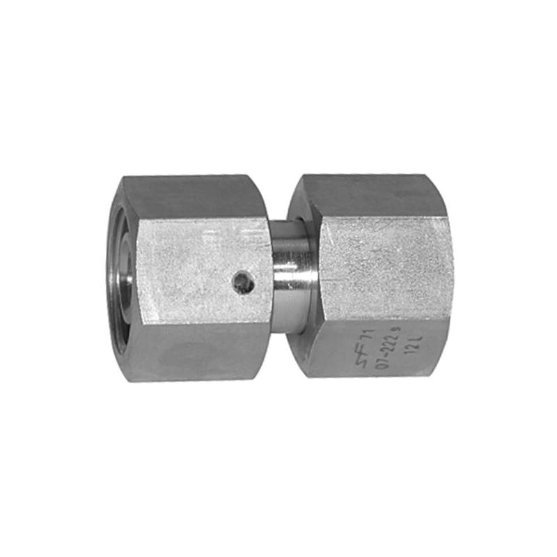 RIEGLER Einstellbare gerade Verschraubung, Dichtkegel, ES 1.4571 Ø 22 mm