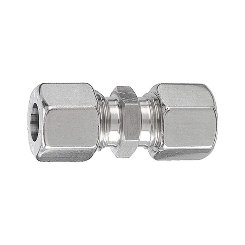 RIEGLER Gerade Verschraubung, Rohr-Außen-Ø 6 mm, Edelstahl 1.4571, 100bar