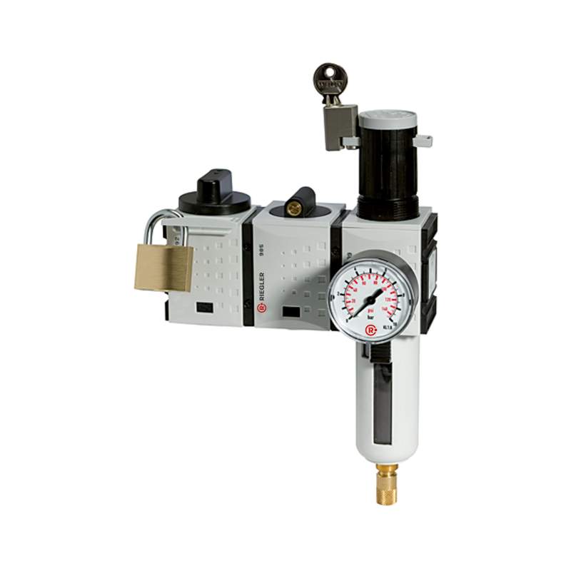 RIEGLER Wartungsstation SAFETY »FUTURA«, KH-AV-FR, VA, BG 1, G 1/4, 2,5-8