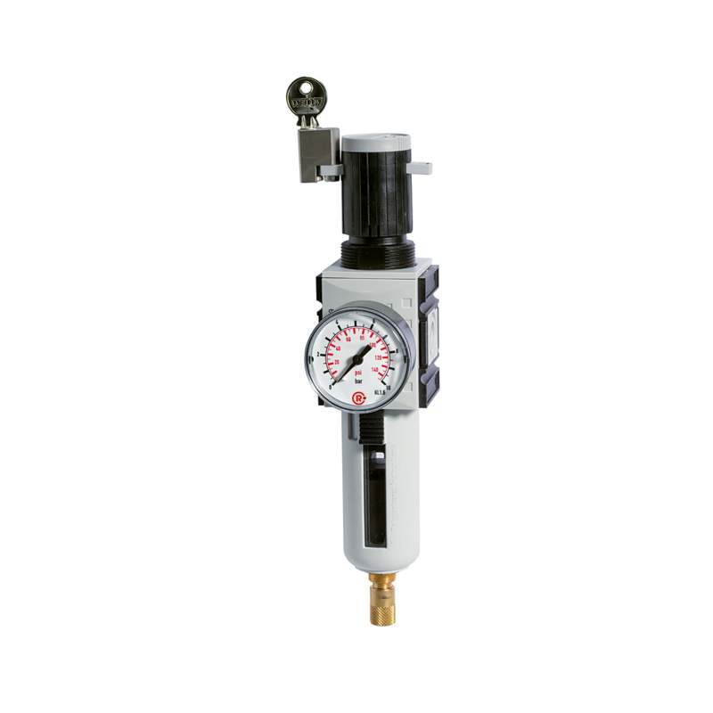 RIEGLER Filterregler »FUTURA«, PC, SK, Mano, BG 4, G 3/4, 0,2-4 bar, VA