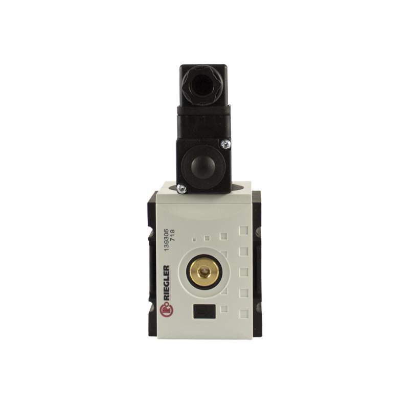 RIEGLER Verteiler »FUTURA«, BG 2, G 3/8, mit Druckschalter 0,5 - 10 bar