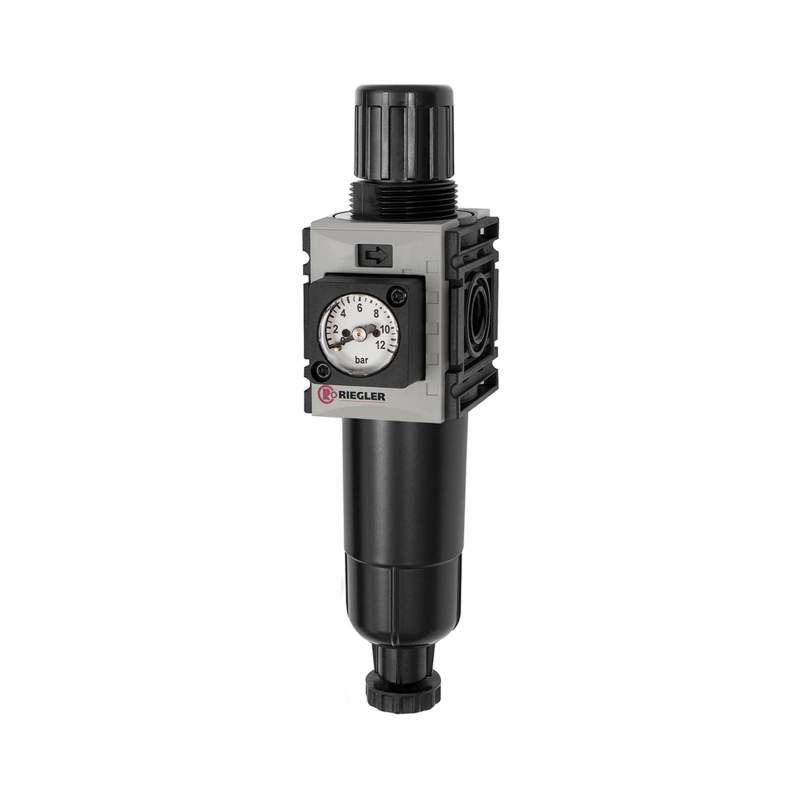 RIEGLER Filterregler »FUTURA-mini« M-Beh., Kompaktmano, HA, G 1/4, 0,5-10