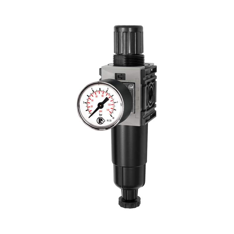 RIEGLER Filterregler »FUTURA-mini« Metallbeh. Std.mano, HA, G 1/4, 0,5-10