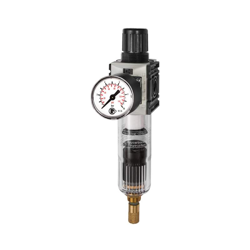 RIEGLER Filterregler »FUTURA-mini«, PC-B., Std.mano, VA-NC, G 1/4, 0,1-4