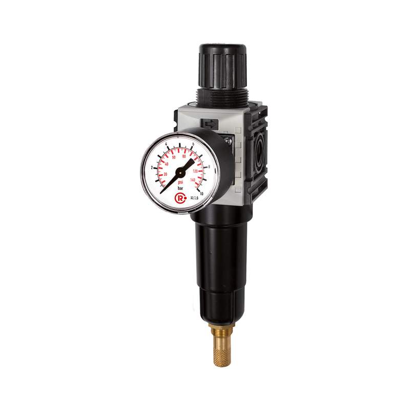 RIEGLER Filterregler »FUTURA-mini« Metallbeh., Std.mano, VA, G 1/4, 0,1-4