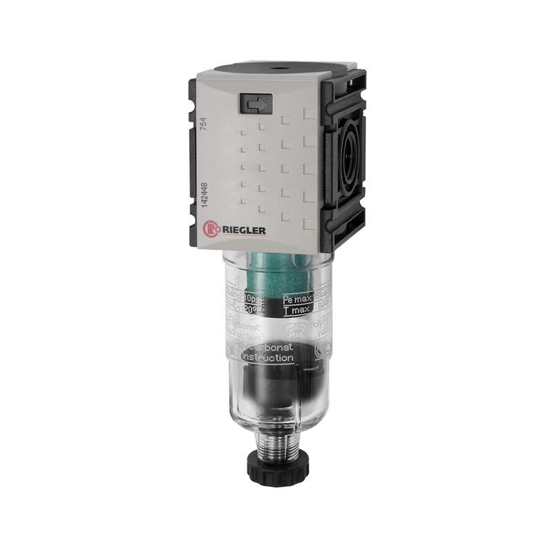 RIEGLER Mikrofilter »FUTURA-mini« mit PC-Behälter, BG 0, G 1/4, HA