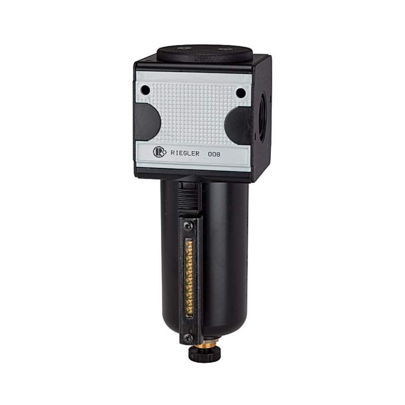 RIEGLER Vorfilter »multifix«, mit Metallbehälter, 0,3 µm, BG 3, G 1/2