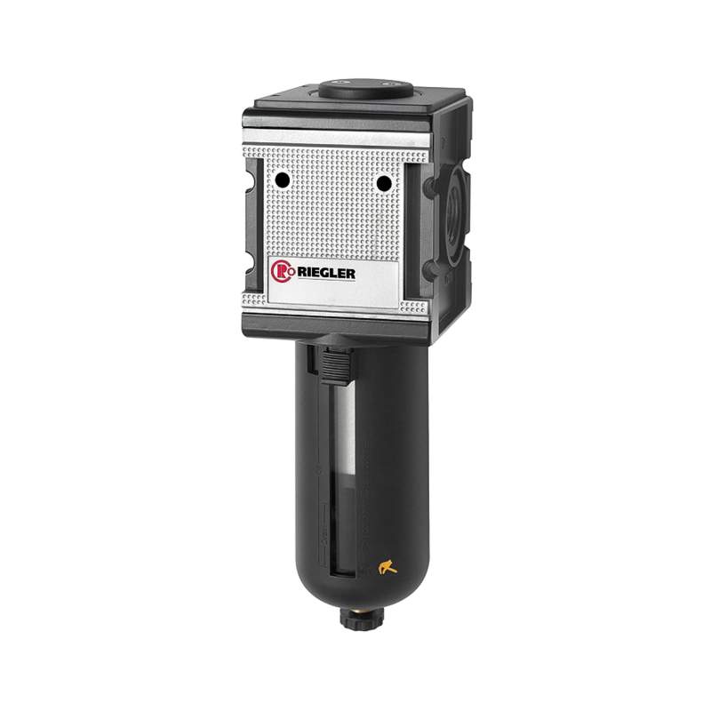 RIEGLER Vorfilter »multifix« PC-Behälter, Schutzkorb, 0,3 µm, BG 4, G 3/4
