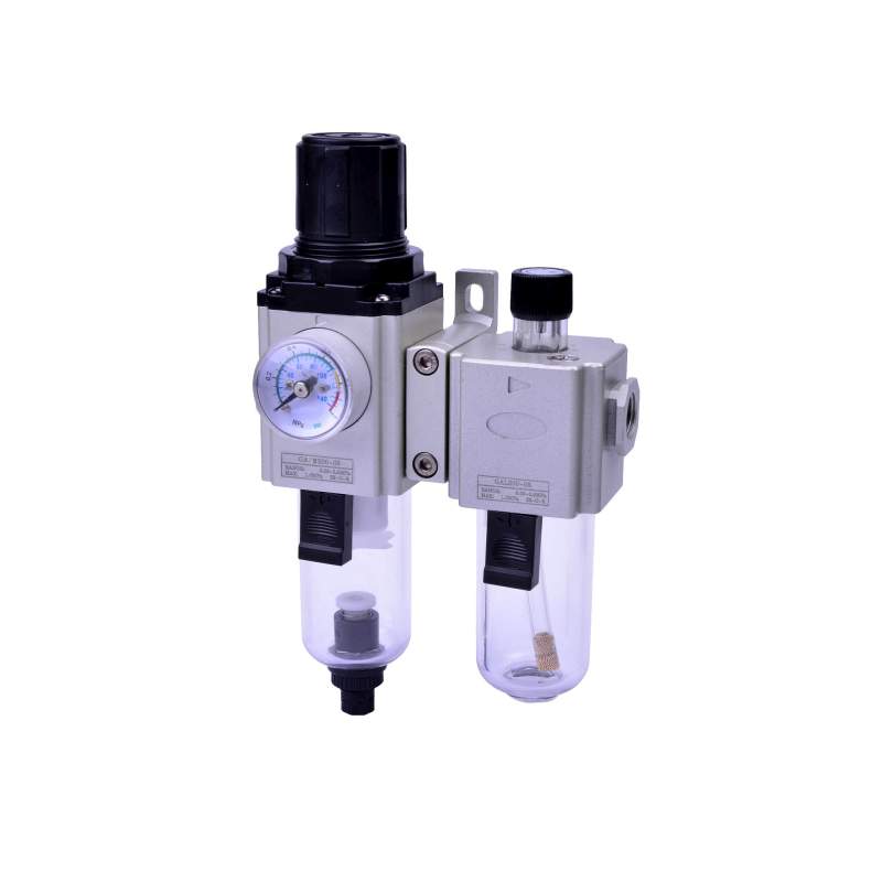 RIEGLER Wartungseinheit 2-tlg. »GA-mini«, PC, BG 200, G1/4, 1,5-9 bar, HA