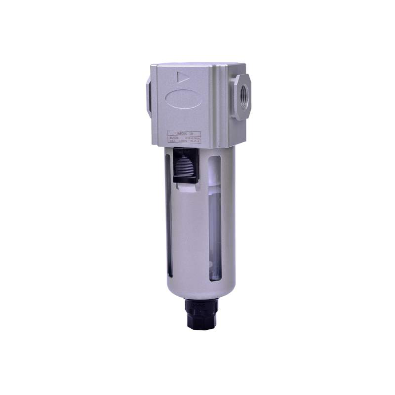 RIEGLER Filter »GA«, PC-Beh., Schutzkorb, 5 µm, BG 400, G 3/8, Ablass: VA