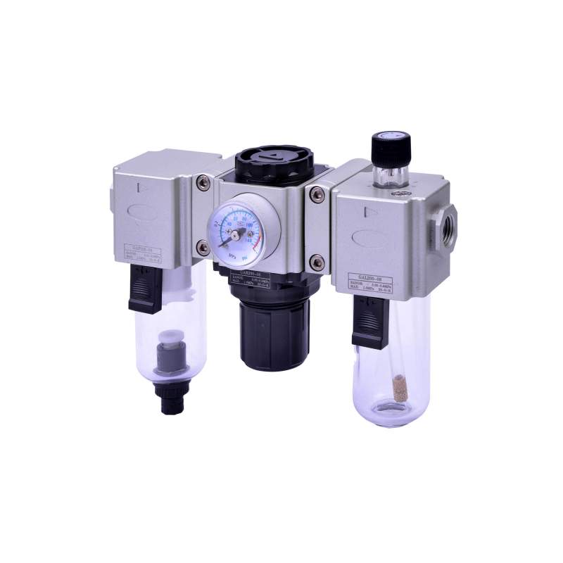 RIEGLER Wartungseinheit 3-tlg. »GA-mini«, PC, BG 200, G1/8, 1,5-9 bar, HA