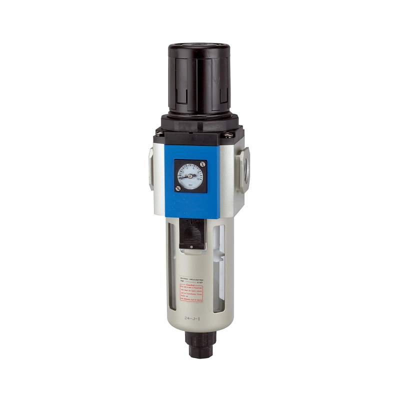 RIEGLER Filterregler »G«, PC-Beh., 5 µm, BG 400, G 1/2, 1,5 - 9 bar, VA