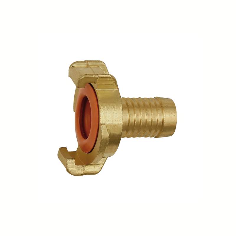 RIEGLER GEKA-Schlauchstück, starr, für Trinkwasser, Messing blank, LW 25