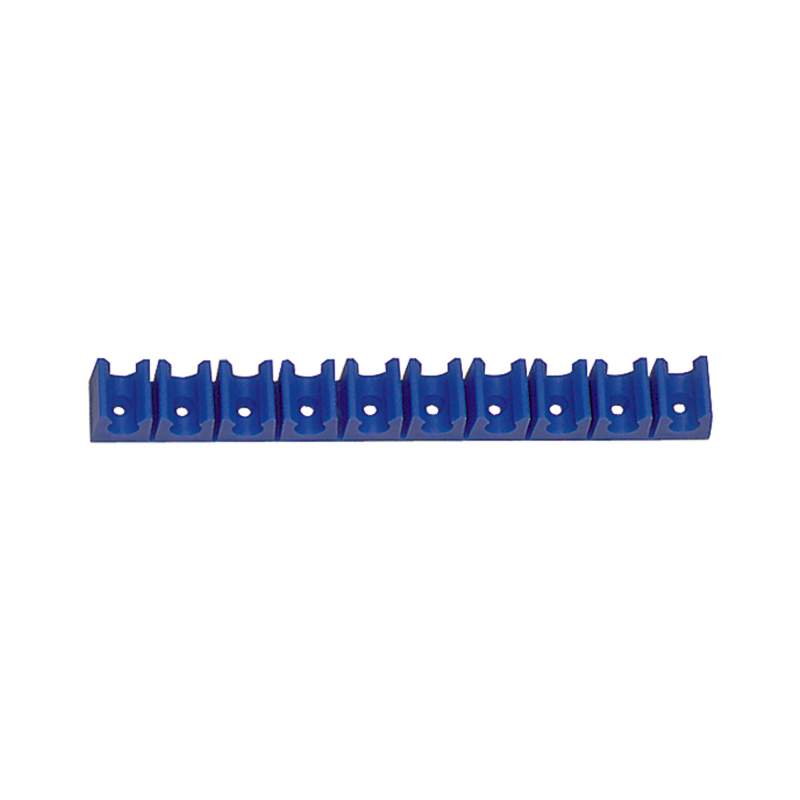 RIEGLER Schlauch-Klemmleiste, Polyethylen, für Schlauch Außen-ø 8 mm