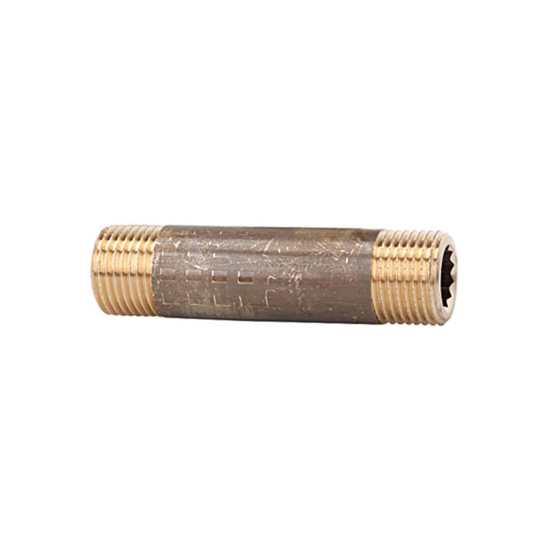 RIEGLER Rohrdoppelnippel, G 1/2, Länge 150 mm, Messing blank