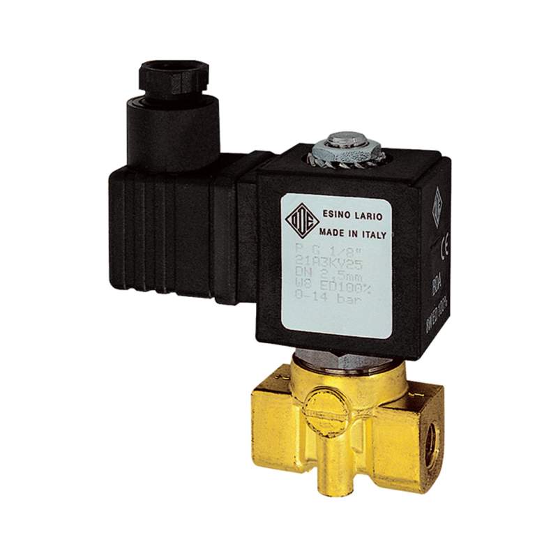 RIEGLER 2/2-MV,MS,NO,direktg.,230-240V,50-60Hz,16VA,FKM,G1/8,PN0-14bar
