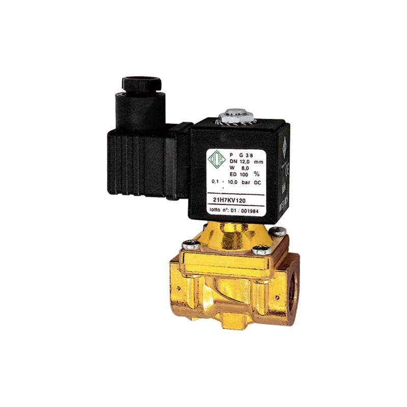 RIEGLER 2/2-MV,MS,NC,vorge.,24V DC,5W,FKM,G1/2,PN0,1-10bar