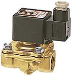 RIEGLER 2/2-Wege-MV.,MS,NO,zwangsg.,230 V,50-60Hz,Rp 1, FKM, PN 0-9 bar