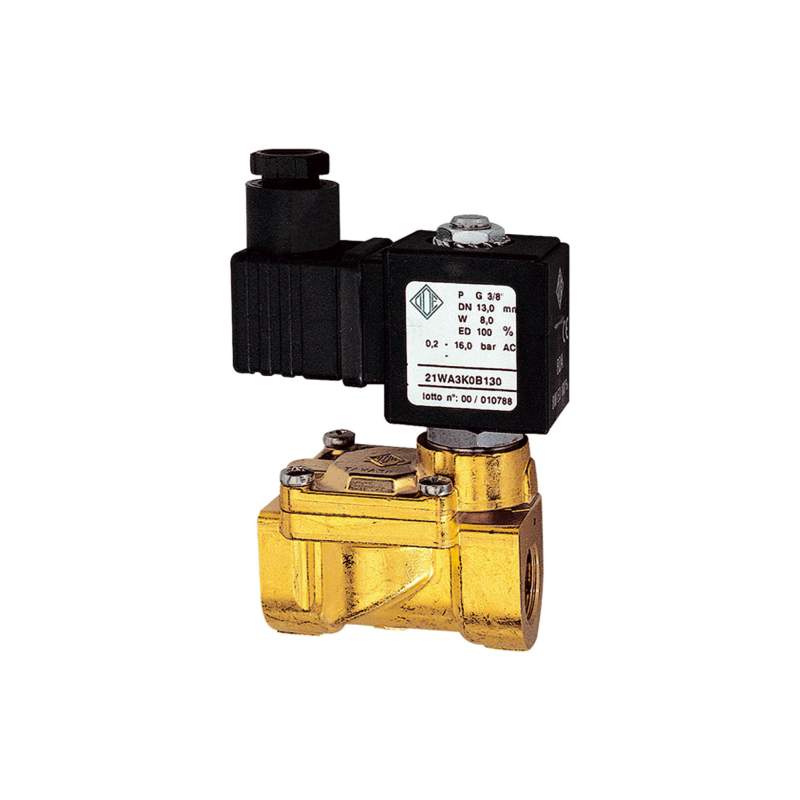 RIEGLER 2/2-MV,MS,NC,vorge.,24V DC,8W,NBR,G1/2,PN0,2-16bar