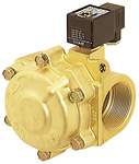 RIEGLER 2/2-Wege-MV,  NC, vorg., 24 V DC, FKM, Rp 1 1/2, PN 0,35-9 bar