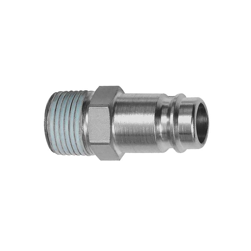 RIEGLER Nippel, NW 10, Stahl gehärtet/vern., R 1/2 AG PTFE beschichtet