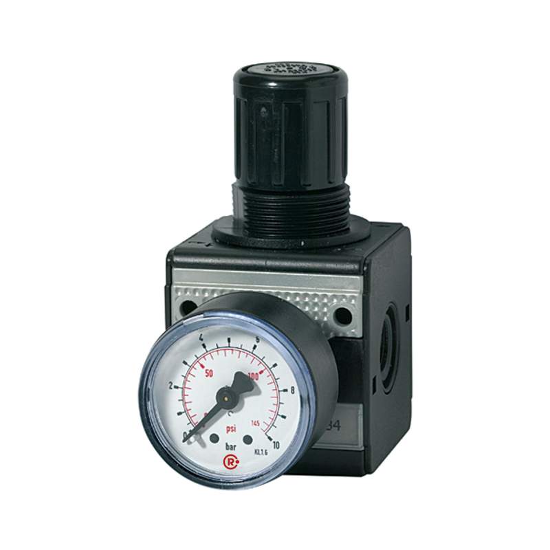 RIEGLER Druckregler durchg. Druckvers. »multifix«, BG 1, G 1/4, 0,2-6 bar