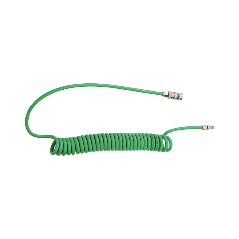 RIEGLER Spiralschlauch-Kupplung-Set, PUR, Schlauch-ø 10x6,5, 6,0 m