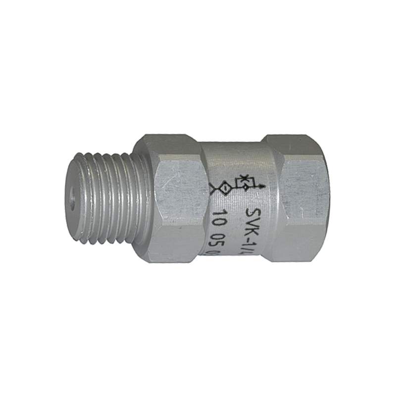 RIEGLER Strömungsventil, AG o., Alu, Kugelsitzven. pu = -0,3bar l/min 2,3