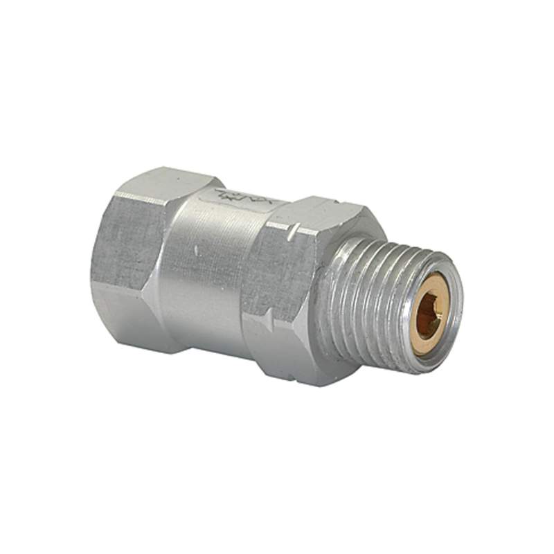RIEGLER Strömungsventil, AG u., Alu, Kugelsitzven. pu = -0,3bar l/min 8,1